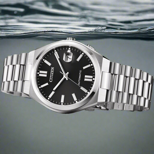 Citizen Tsuyosa 40mm Black Dial Automatic Watch – Rivon Pakistan, Rolex & Seiko Inspired