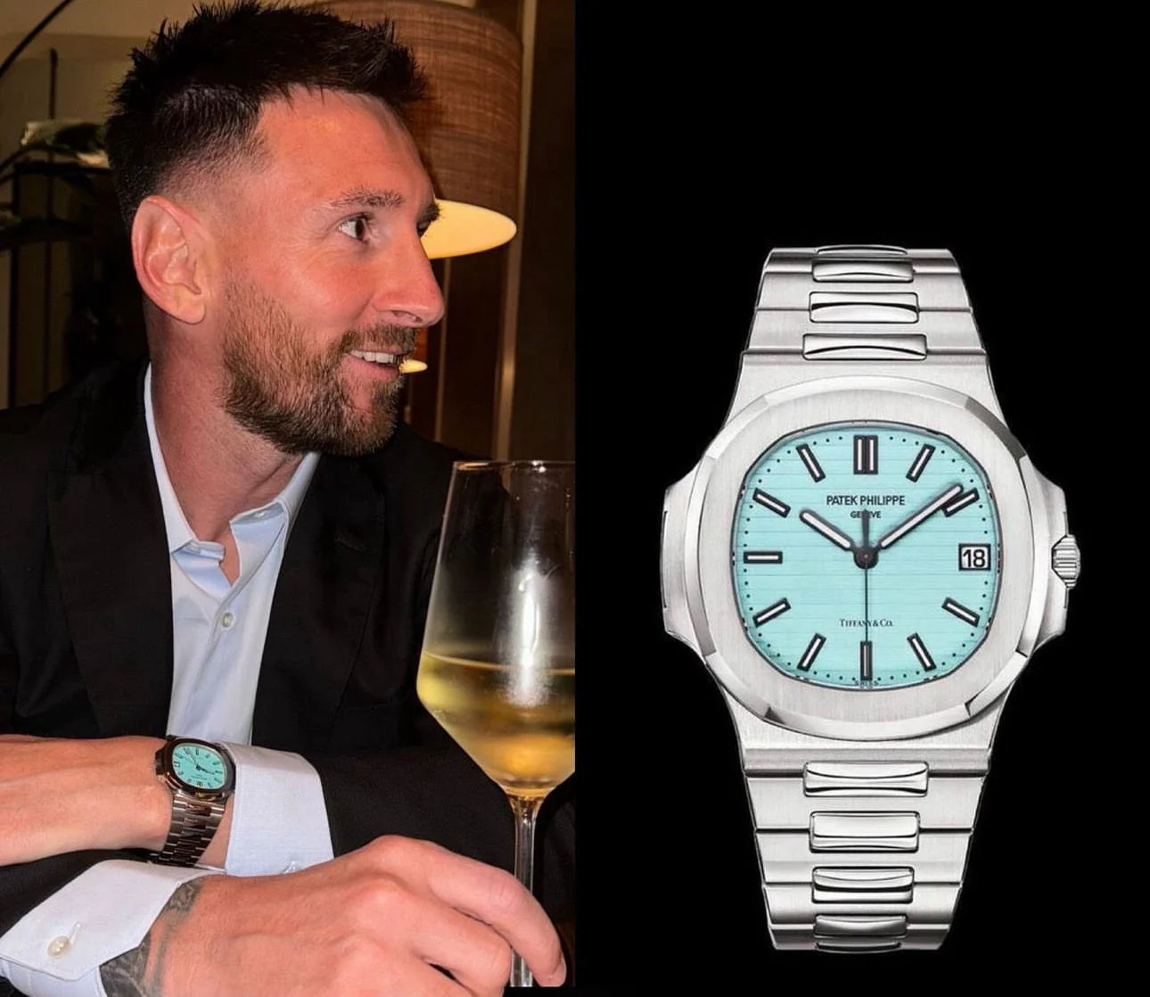 Patek Philippe Tiffany Blue Dial Watch Worn by Messi – Rivon Pakistan