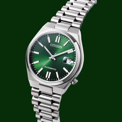Rivon Citizen Tsuyosa Green Dial 37 mm Automatic Watch Online Pakistan - Watch Brand Rivon